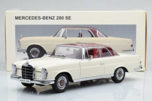 Mercedes 280 SE W108 Biały AUTOart 1:18 76287 Metal — zdjęcie 8 z 8