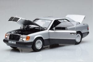 Mercedes 300 CE-24 C124 Coupe Srebrny Norev 1:18 183880 Metal — zdjęcie 2 z 7