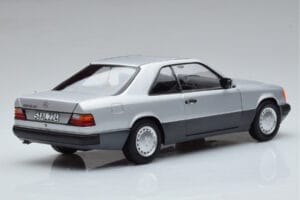 Mercedes 300 CE-24 C124 Coupe Srebrny Norev 1:18 183880 Metal — zdjęcie 3 z 7