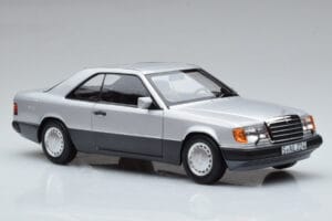 Mercedes 300 CE-24 C124 Coupe Srebrny Norev 1:18 183880 Metal — zdjęcie 5 z 7