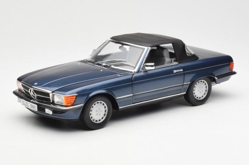 Mercedes 300 SL R107 Granatowy Norev 1:18 183466 Metal