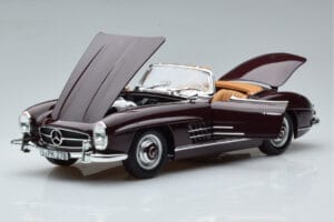 Mercedes 300 SL W198 Roadster Czerwony Norev 1:18 183891 Metal — zdjęcie 2 z 8