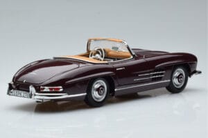 Mercedes 300 SL W198 Roadster Czerwony Norev 1:18 183891 Metal — zdjęcie 3 z 8