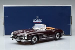 Mercedes 300 SL W198 Roadster Czerwony Norev 1:18 183891 Metal — zdjęcie 8 z 8