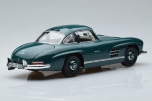Mercedes 300 SL W198 Gullwing Zielony Norev 1:18 183851 Metal — zdjęcie 3 z 7