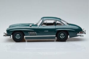 Mercedes 300 SL W198 Gullwing Zielony Norev 1:18 183851 Metal — zdjęcie 4 z 7