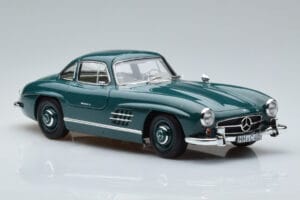 Mercedes 300 SL W198 Gullwing Zielony Norev 1:18 183851 Metal — zdjęcie 5 z 7