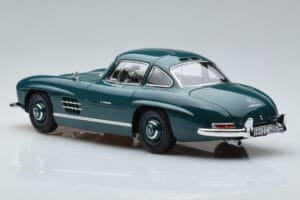 Mercedes 300 SL W198 Gullwing Zielony Norev 1:18 183851 Metal — zdjęcie 6 z 7
