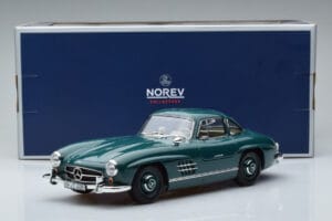 Mercedes 300 SL W198 Gullwing Zielony Norev 1:18 183851 Metal — zdjęcie 7 z 7