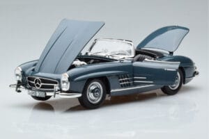 Mercedes 300 SL W198 Roadster Niebieski Norev 1:18 B66040668 Metal — zdjęcie 2 z 9