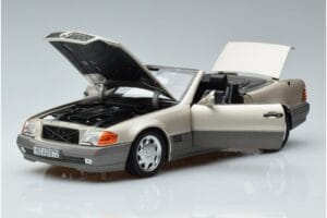 Mercedes 500 SL R129 Smoke Srebrny Norev 1:18 183719 Metal — zdjęcie 2 z 7