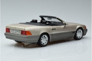 Mercedes 500 SL R129 Smoke Srebrny Norev 1:18 183719 Metal — zdjęcie 3 z 7
