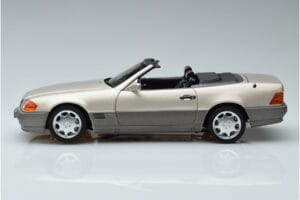 Mercedes 500 SL R129 Smoke Srebrny Norev 1:18 183719 Metal — zdjęcie 4 z 7