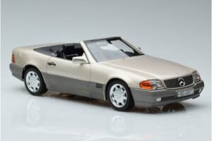 Mercedes 500 SL R129 Smoke Srebrny Norev 1:18 183719 Metal — zdjęcie 5 z 7