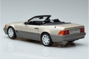 Mercedes 500 SL R129 Smoke Srebrny Norev 1:18 183719 Metal — zdjęcie 6 z 7