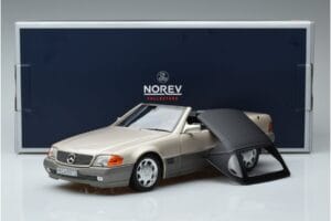 Mercedes 500 SL R129 Smoke Srebrny Norev 1:18 183719 Metal — zdjęcie 7 z 7