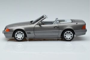Mercedes 500 SL R129 Szary Metalik Norev 1:18 183715 Metal — zdjęcie 4 z 7