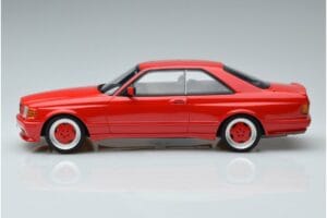 Mercedes 560 SEC W126 Widebody Czerwony Otto 1:18 OT995 Żywica — zdjęcie 3 z 6