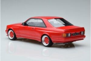 Mercedes 560 SEC W126 Widebody Czerwony Otto 1:18 OT995 Żywica — zdjęcie 5 z 6