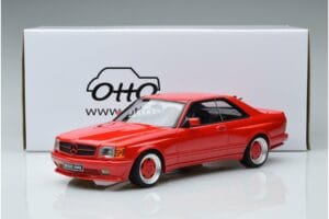 Mercedes 560 SEC W126 Widebody Czerwony Otto 1:18 OT995 Żywica — zdjęcie 6 z 6