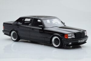 Mercedes 560 SEL AMG W126 Obsidian Czarny Otto 1:18 OT297 Żywica — zdjęcie 4 z 6