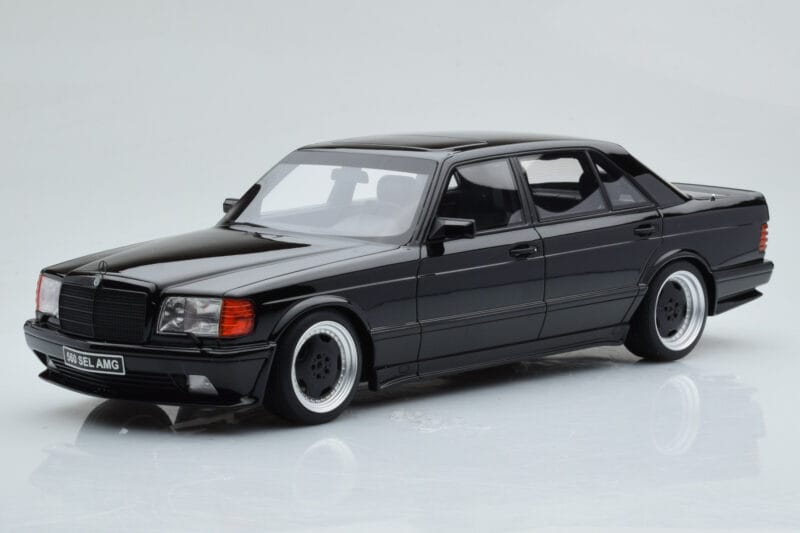 Mercedes 560 SEL AMG W126 Obsidian Czarny Otto 1:18 OT297 Żywica