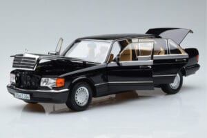 Mercedes 560 SEL W126 Czarny Norev 1:18 183793 Metal — zdjęcie 2 z 7