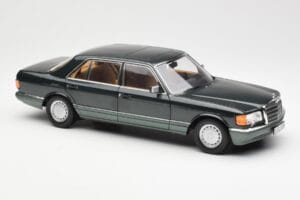 Mercedes 560 SEL W126 Night Zielony Metaliczny Dealer Edition Norev 1:18 B66040626 Metal — zdjęcie 6 z 8