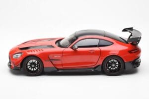 Mercedes AMG GT Black Series Czerwony Asia Exclusive Norev 1:18 183906 Metal — zdjęcie 4 z 8