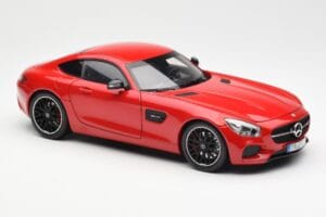 Mercedes AMG GT C190 Czerwony Norev 1:18 183496 Metal — zdjęcie 6 z 8