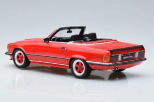 Mercedes AMG SL500 R107 Czerwony Otto 1:18 OT962 Żywica — zdjęcie 5 z 6