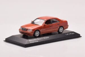 Mercedes C-Class W202 C240 Pomarańczowy Metaliczny Minichamps 1:43 430037000 Metal — zdjęcie 2 z 4