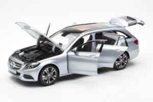 Mercedes C-Class W205 T-Model Srebrny Asia Exclusive Norev 1:18 183865 Metal — zdjęcie 2 z 8