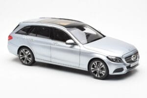 Mercedes C-Class W205 T-Model Srebrny Asia Exclusive Norev 1:18 183865 Metal — zdjęcie 6 z 8
