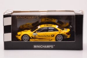 Mercedes C-Class W204 DTM Deutsche Post AMG Mercedes #17 D. Coulthard DTM 2010 Minichamps 1:43 400103817 Metal — zdjęcie 4 z 4