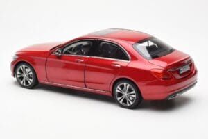 Mercedes C-Class W205 Czerwony Metaliczny Asia Exclusive Norev 1:18 183835 Metal — zdjęcie 7 z 8