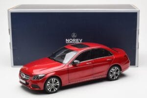 Mercedes C-Class W205 Czerwony Metaliczny Asia Exclusive Norev 1:18 183835 Metal — zdjęcie 8 z 8