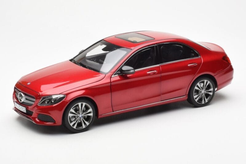 Mercedes C-Class W205 Czerwony Metaliczny Asia Exclusive Norev 1:18 183835 Metal