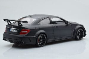 Mercedes C63 AMG W204 Black Series Matowy Czarny GT Spirit 1:18 GT843 Żywica — zdjęcie 2 z 6