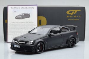 Mercedes C63 AMG W204 Black Series Matowy Czarny GT Spirit 1:18 GT843 Żywica — zdjęcie 6 z 6