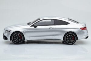 Mercedes C63S AMG C205 Coupe Srebrny GT Spirit 1:18 GT116 Żywica — zdjęcie 3 z 6
