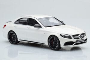 Mercedes C63S AMG W205 Biały GT Spirit 1:18 B66960370 Żywica — zdjęcie 4 z 6