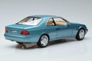 Mercedes CL600 C140 Niebieski Metalik Norev 1:18 183448 Metal — zdjęcie 3 z 7