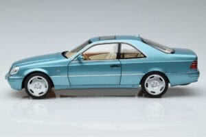 Mercedes CL600 C140 Niebieski Metalik Norev 1:18 183448 Metal — zdjęcie 4 z 7