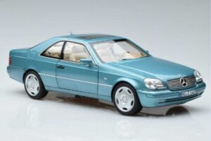 Mercedes CL600 C140 Niebieski Metalik Norev 1:18 183448 Metal — zdjęcie 5 z 7