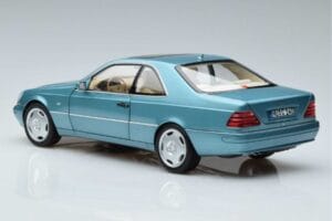 Mercedes CL600 C140 Niebieski Metalik Norev 1:18 183448 Metal — zdjęcie 6 z 7