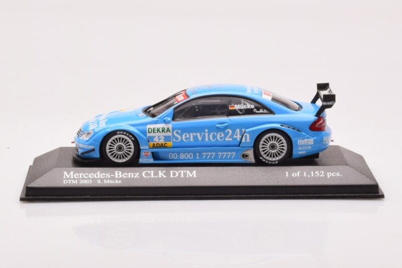 Mercedes CLK DTM Team Service 24h #42 S. Mucke DTM 2003 Minichamps 1:43 400033242 Metal