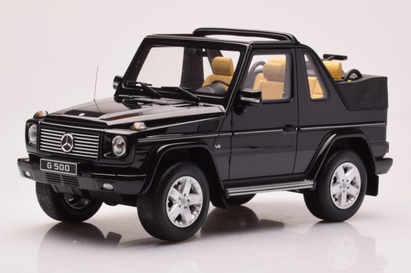 Mercedes G500 W463 Kabriolet Obsidian Czarny Otto 1:18 OT1040 Żywica