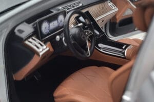 Mercedes Maybach S600 W222 V12 Biturbo Hightech Srebrny Almost Real 1:18 820118 Metal — zdjęcie 10 z 12