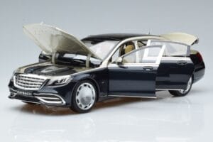Mercedes Maybach S650 X222 Srebrno-Niebieski Norev 1:18 B66960615 Metal — zdjęcie 2 z 7